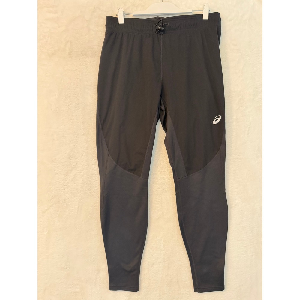 Asics D1‎ Mens Running Pants Black Grey Reflective Joggers XL TG GG